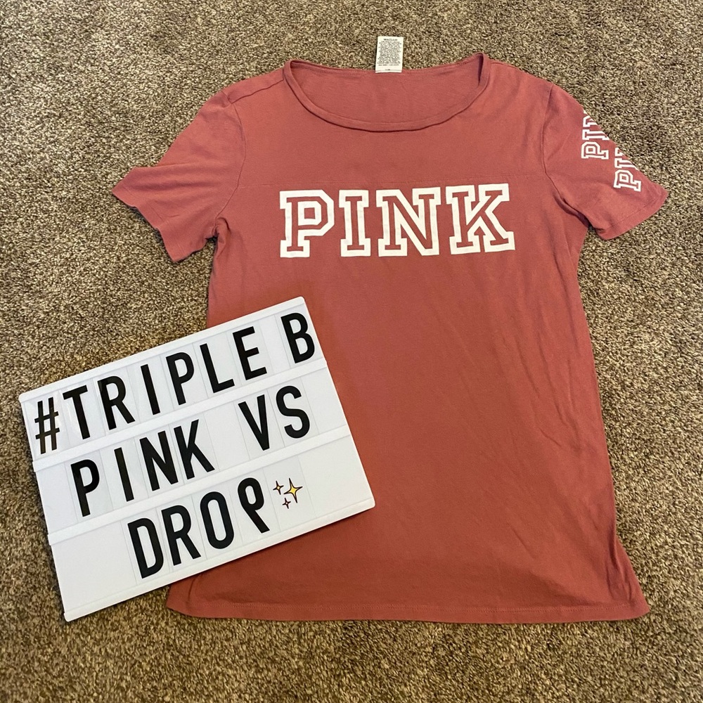 PINK Scoop Neck Tee
